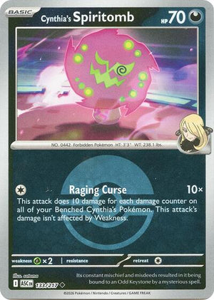 Pokemon TCG - ME: Ascended Heroes - Cynthia's Spiritomb - 133/217 - Poke Ball Reverse Holofoil