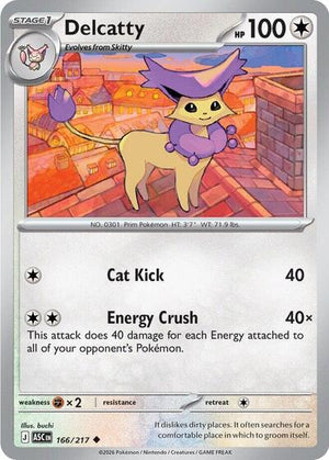 Pokemon TCG - ME: Ascended Heroes - Delcatty - 166/217