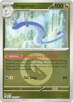 Pokemon TCG - ME: Ascended Heroes - Dragonair - 151/217 - Energy Symbol Reverse Holofoil