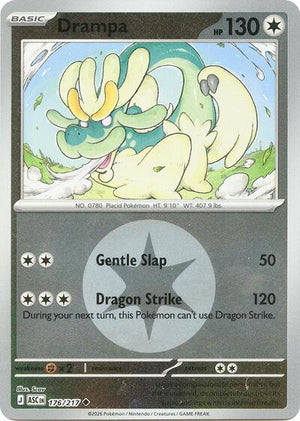 Pokemon TCG - ME: Ascended Heroes - Drampa - 176/217 - Energy Symbol Reverse Holofoil