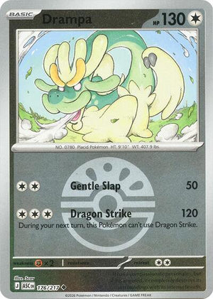 Pokemon TCG - ME: Ascended Heroes - Drampa - 176/217 - Friend Ball Reverse Holofoil