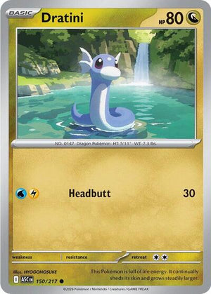 Pokemon TCG - ME: Ascended Heroes - Dratini - 150/217 - Energy Symbol Reverse Holofoil