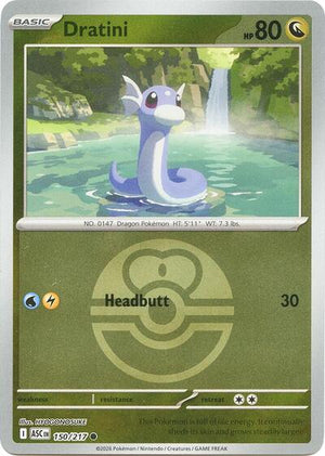 Pokemon TCG - ME: Ascended Heroes - Dratini - 150/217 - Love Ball Reverse Holofoil