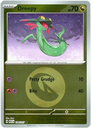 Pokemon TCG - ME: Ascended Heroes - Dreepy - 158/217 - Reverse Holofoil