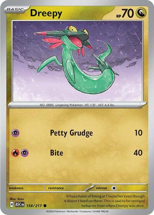 Pokemon TCG - ME: Ascended Heroes - Dreepy - 158/217