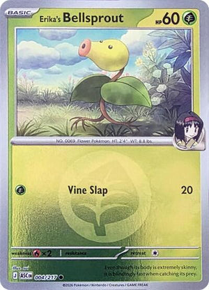 Pokemon TCG - ME: Ascended Heroes - Erika's Bellsprout - 004/217 - Reverse Holofoil