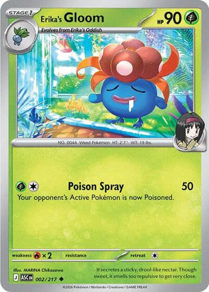Pokemon TCG - ME: Ascended Heroes - Erika's Gloom - 002/217