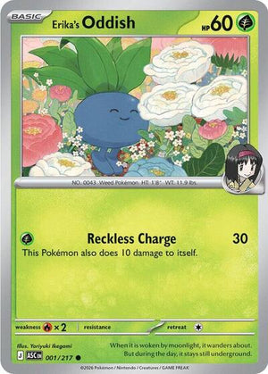 Pokemon TCG - ME: Ascended Heroes - Erika's Oddish - 001/217