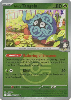 Pokemon TCG - ME: Ascended Heroes - Erika's Tangela - 007/217 - Poke Ball Reverse Holofoil