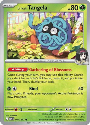 Pokemon TCG - ME: Ascended Heroes - Erika's Tangela - 007/217