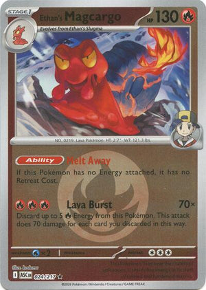 Pokemon TCG - ME: Ascended Heroes - Ethan's Magcargo - 024/217 - Energy Symbol Reverse Holofoil