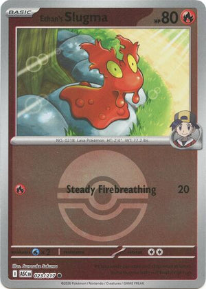 Pokemon TCG - ME: Ascended Heroes - Ethan's Slugma - 023/217 - Poke Ball Reverse Holofoil
