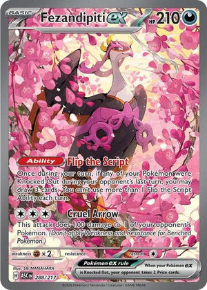 Pokemon TCG - ME: Ascended Heroes - Fezandipiti ex - 288/217 - Holofoil