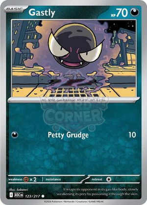 Pokemon TCG - ME: Ascended Heroes - Gastly - 123/217