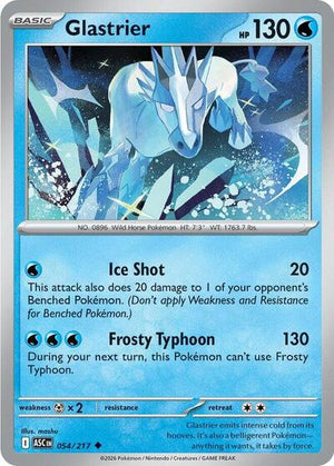Pokemon TCG - ME: Ascended Heroes - Glastrier - 054/217