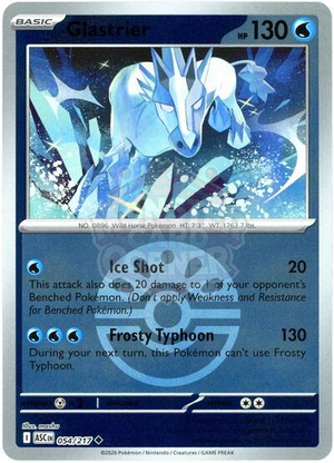Pokemon TCG - ME: Ascended Heroes - Glastrier - 054/217 - Reverse Holofoil