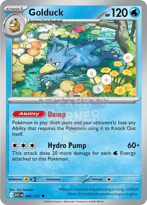 Pokemon TCG - ME: Ascended Heroes - Golduck - 040/217