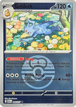 Pokemon TCG - ME: Ascended Heroes - Golduck - 040/217 - Reverse Holofoil