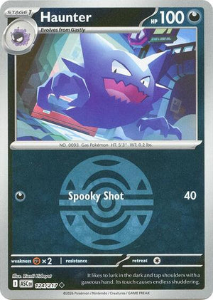 Pokemon TCG - ME: Ascended Heroes - Haunter - 124/217 - Dusk Ball Reverse Holofoil