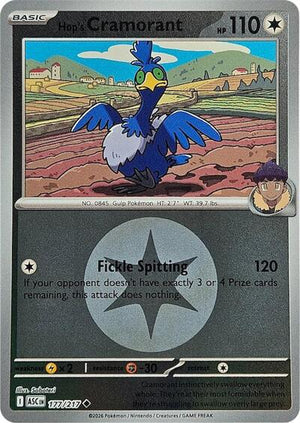 Pokemon TCG - ME: Ascended Heroes - Hop's Cramorant - 177/217 - Reverse Holofoil