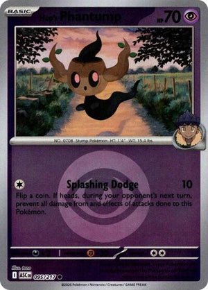 Pokemon TCG - ME: Ascended Heroes - Hop's Phantump - 095/217 - Reverse Holofoil