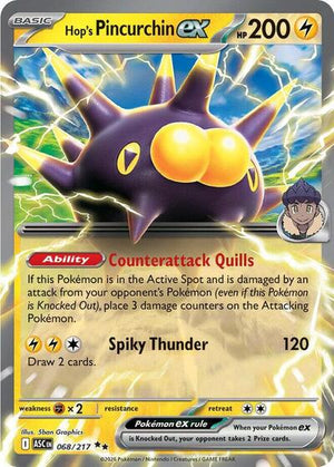 Pokemon TCG - ME: Ascended Heroes - Hop's Pincurchin ex - 068/217 - Holofoil