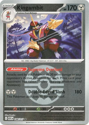 Pokemon TCG - ME: Ascended Heroes - Kingambit - 148/217 - Quick Ball Reverse Holofoil