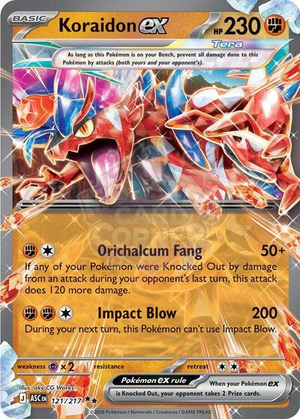 Pokemon TCG - ME: Ascended Heroes - Koraidon ex - 121/217 - Holofoil
