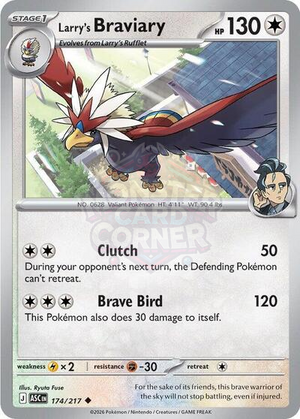 Pokemon TCG - ME: Ascended Heroes - Larry's Braviary - 174/217
