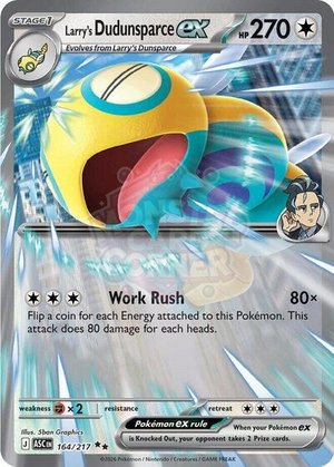 Pokemon TCG - ME: Ascended Heroes - Larry's Dudunsparce ex - 164/217 - Holofoil