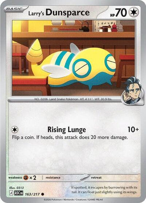 Pokemon TCG - ME: Ascended Heroes - Larry's Dunsparce - 163/217