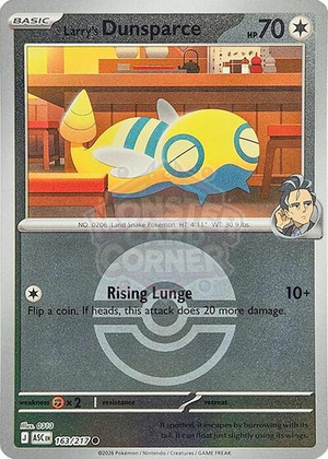 Pokemon TCG - ME: Ascended Heroes - Larry's Dunsparce - 163/217 - Reverse Holofoil