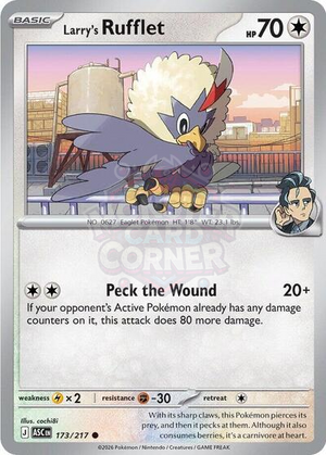 Pokemon TCG - ME: Ascended Heroes - Larry's Rufflet - 173/217