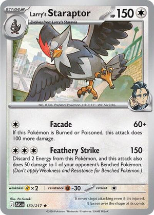 Pokemon TCG - ME: Ascended Heroes - Larry's Staraptor - 170/217 - Holofoil