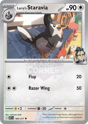 Pokemon TCG - ME: Ascended Heroes - Larry's Staravia - 169/217