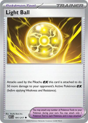Pokemon TCG - ME: Ascended Heroes - Light Ball - 191/217