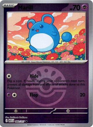 Pokemon TCG - ME: Ascended Heroes - Marill - 083/217 - Friend Ball Reverse Holofoil