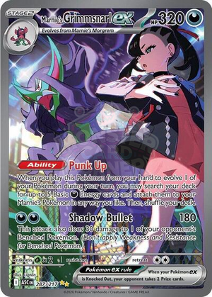 Pokemon TCG - ME: Ascended Heroes - Marnie's Grimmsnarl ex - 287/217 - Holofoil