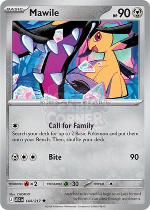 Pokemon TCG - ME: Ascended Heroes - Mawile - 144/217