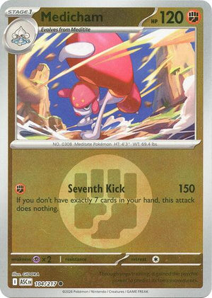 Pokemon TCG - ME: Ascended Heroes - Medicham - 104/217 - Energy Symbol Reverse Holofoil