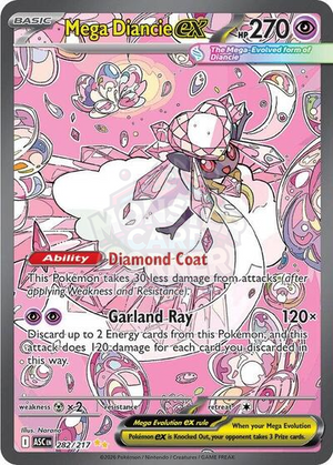 Pokemon TCG - ME: Ascended Heroes - Mega Diancie ex - 282/217 - Holofoil