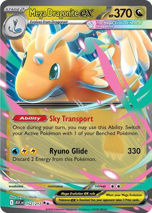 Pokemon TCG - ME: Ascended Heroes - Mega Dragonite ex - 152/217 - Holofoil