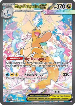 Pokemon TCG - ME: Ascended Heroes - Mega Dragonite ex - 290/217 - Holofoil