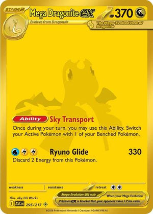 Pokemon TCG - ME: Ascended Heroes - Mega Dragonite ex - 295/217 - Holofoil