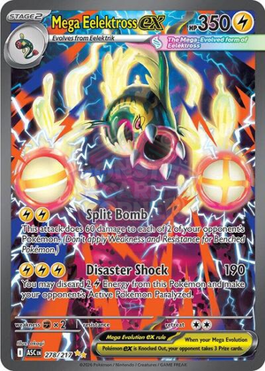 Pokemon TCG - ME: Ascended Heroes - Mega Eelektross ex - 278/217 - Holofoil