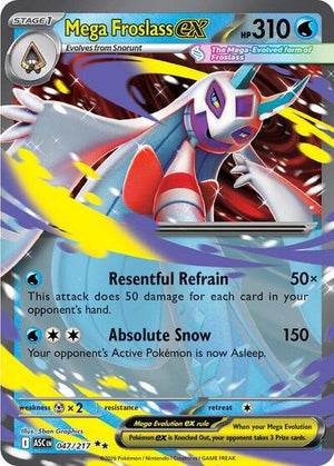 Pokemon TCG - ME: Ascended Heroes - Mega Froslass ex - 047/217 - Holofoil