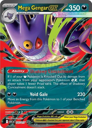 Pokemon TCG - ME: Ascended Heroes - Mega Gengar ex - 125/217 - Holofoil
