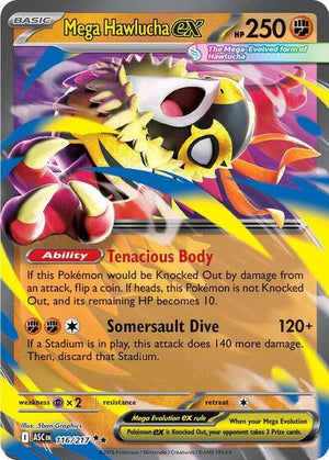 Pokemon TCG - ME: Ascended Heroes - Mega Hawlucha ex - 116/217 - Holofoil