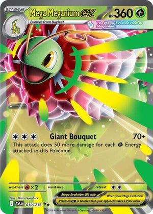 Pokemon TCG - ME: Ascended Heroes - Mega Meganium ex - 010/217 - Holofoil
