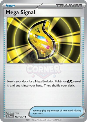 Pokemon TCG - ME: Ascended Heroes - Mega Signal - 193/217 - Reverse Holofoil